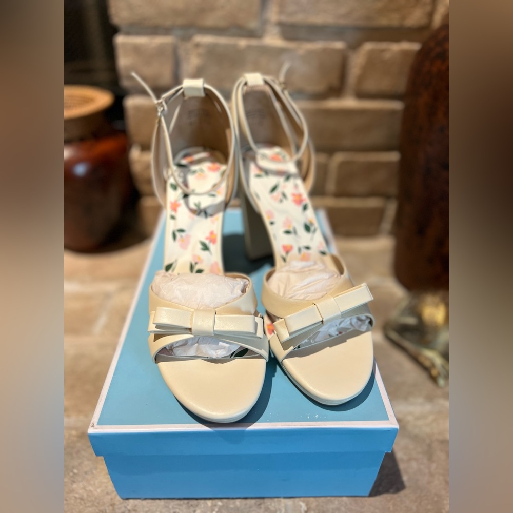 Nib Draper James Rsvp Averie, Open Toe Heels/Sand… - image 2